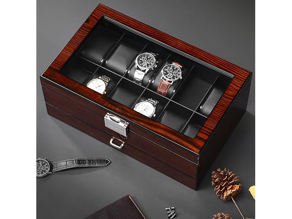 BEWISHOME High-End Watch Box 12-Slot