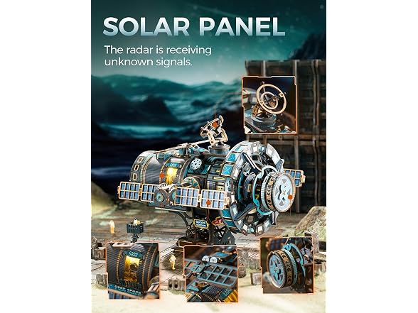 Aeneovix 3D Wooden Space Station Puzzle