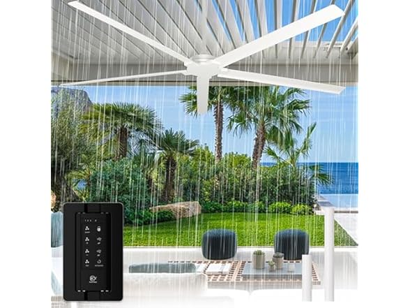 Parrot Uncle F8005WH 72" Industrial Ceiling Fan