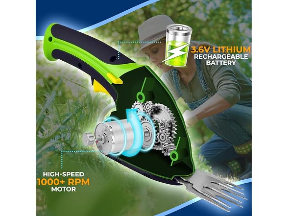 Pyle Cordless Handheld Grass Cutter Shears