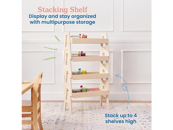 ECR4Kids Adjustable Stack Shelf Bookcase