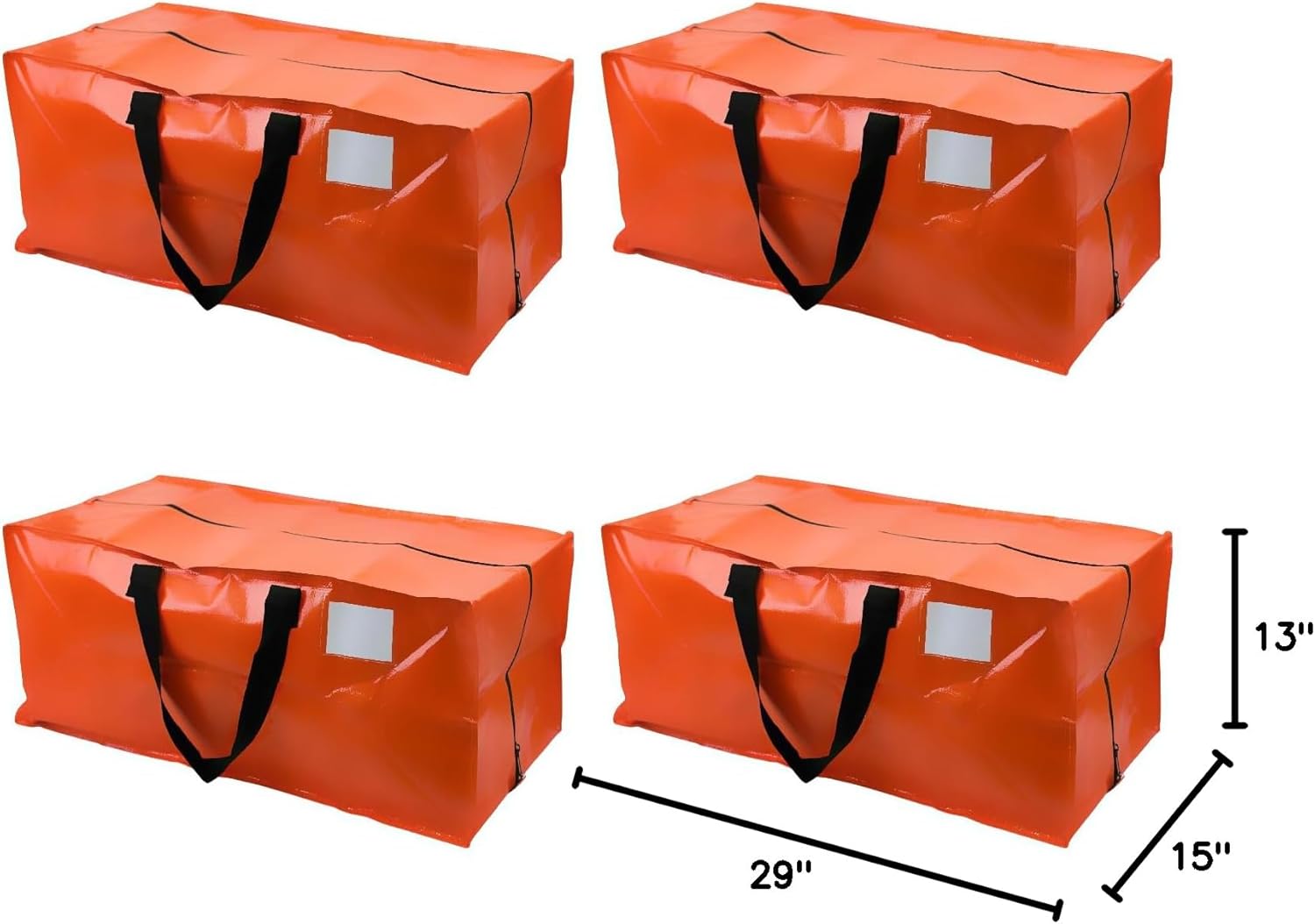 DURASACK Heavy Duty Bag, Pack of 8, Orange - Gallery 8