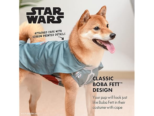 STAR WARS Star Wars Halloween Boba Fett Dog Costume - Offici