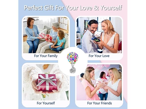 dazlily Colorful Hot Air Balloon Charm