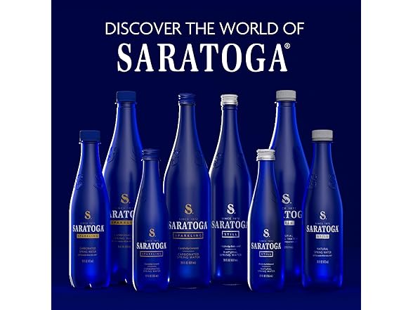 Saratoga Sparkling Water Bottles, 6-Pack