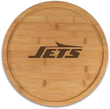 The Memory Company | Licensed NFL 13" Team Bamboo Lazy Susan,New York Jets