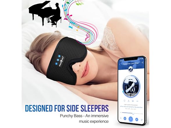 MUSICOZY 3D Sleep Headphones Bluetooth