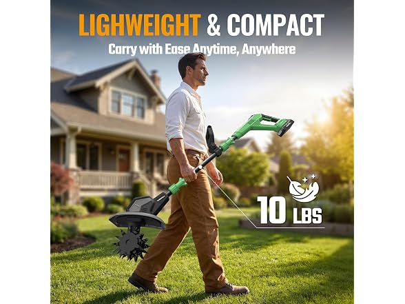 WORKPROX 20V Cordless Tiller Cultivator