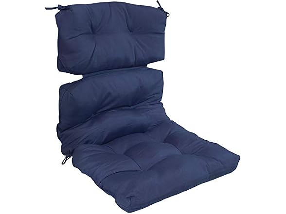 Sunnydaze Decor ZET-041 High Back Cushion Blue