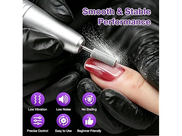 Cordless Electric Nail Drill, 9 Speed