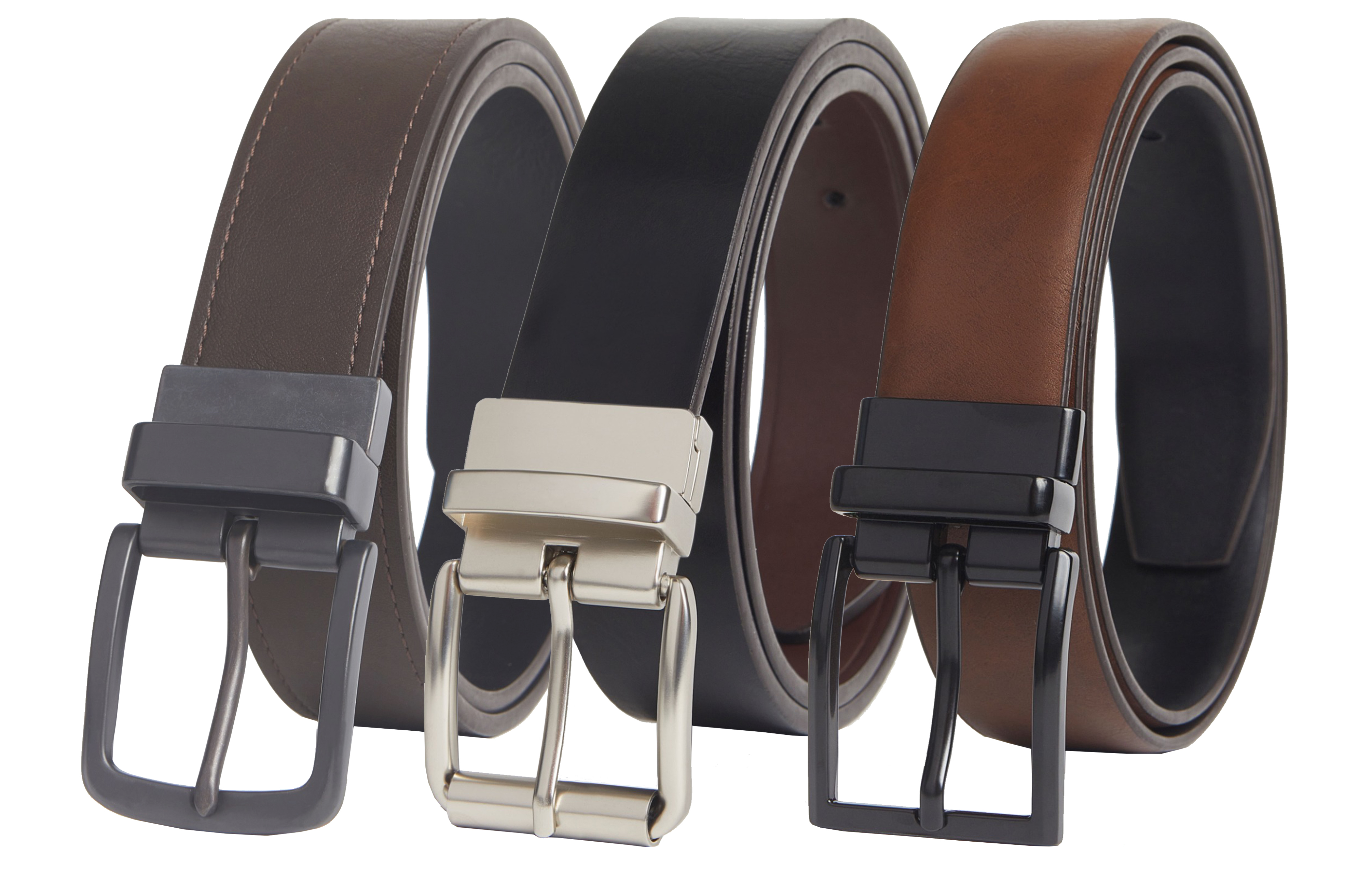 G.B. Casual Reversible Leather Belt - Gallery 20