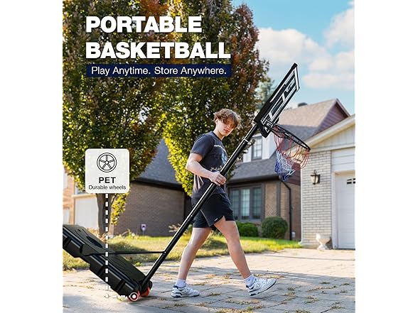 Portable Basketball Hoop System for Outdoor, 45"