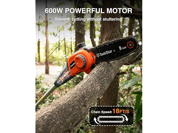 TaskStar 8-Inch Cordless Pole Saw