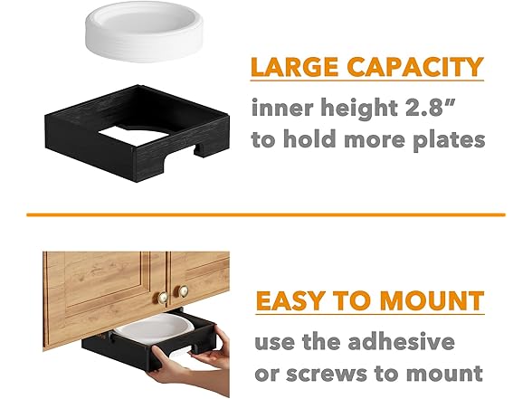 SpaceAid 9-inch Paper Plate Dispenser