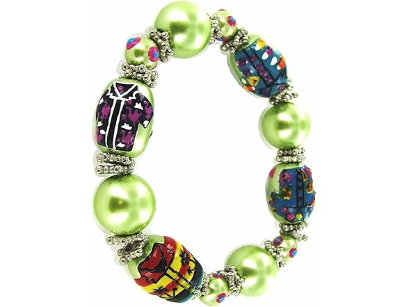Linpeng Hawaiian Shirts Beads Bracelet