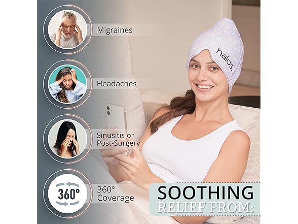 MyHalos Migraine Relief Cap Violet