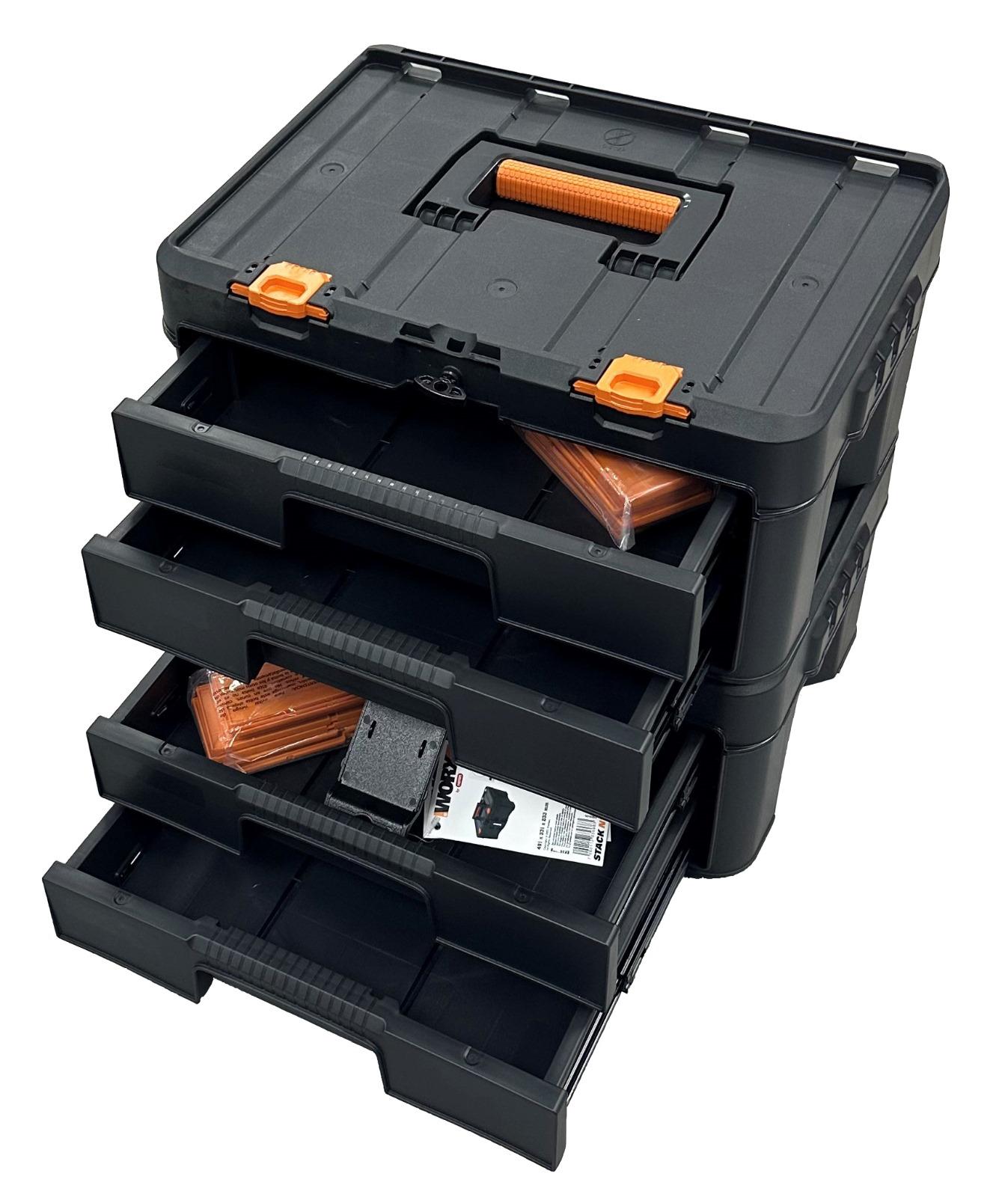 Worx Stack N Roll 2 Drawers Toolbox Organizer-2PK - Gallery 7