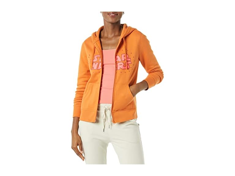 Amazon Essentials Disney Marvel Star Wars Princess Womens Fleece Full Zip Hoodie