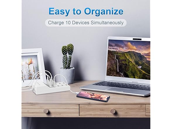 USB Wall Charging Station
