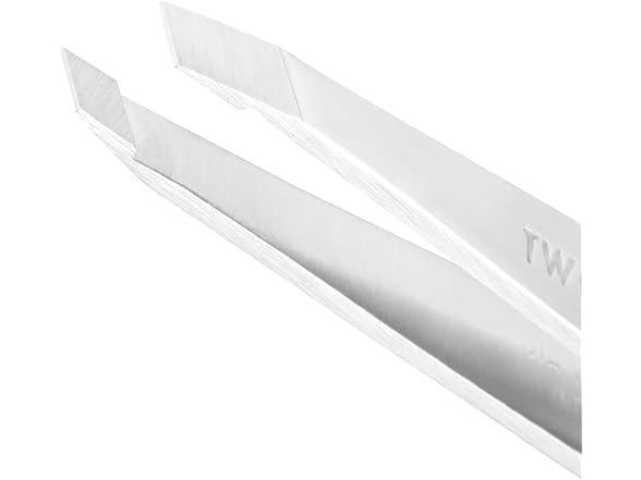 Tweezerman Stainless Steel Slant Tweezer Platinum
