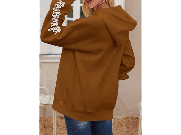 Zaful Men (S) Fleece Hoodie Letter Sweatshirt