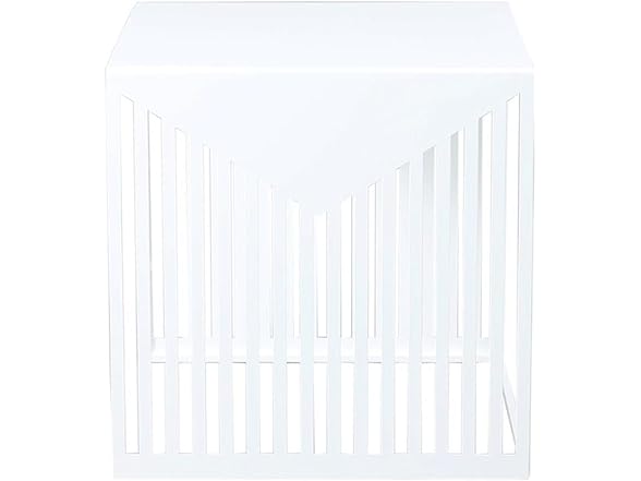 LeisureMod Cisco Square Steel Side Table