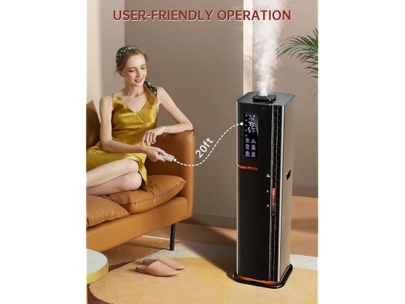 let'me 2.64Gal Warm Cool Mist Humidifier