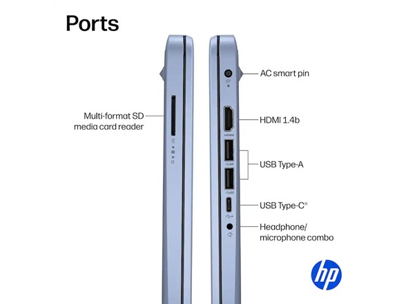 HP 14" N150 4GB 128GB UFS Sky Blue Win11 Laptop
