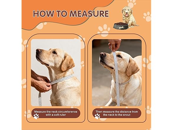 Lifnixer Inflatable Dog Cone, Orange XL