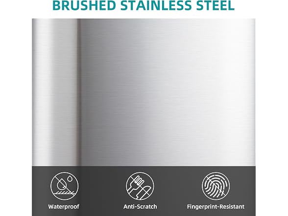 MOVECOM Trash Can, 5.3 Gal / 20 L Stainless Steel