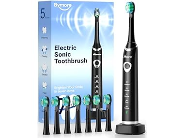 $9.99, Was $13.76, 27% Off! Bymore Electric Toothbrush with 8 Replacement Heads 913864 dealfomo