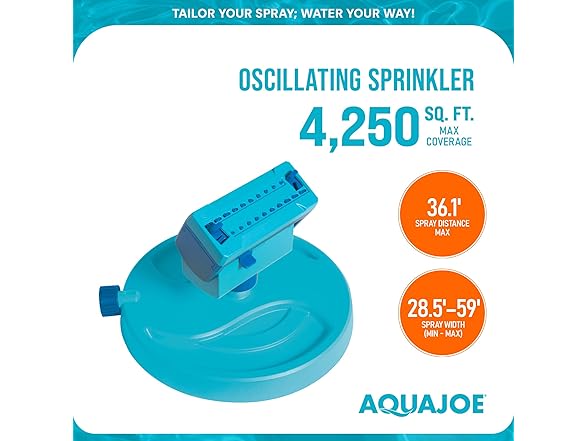 Aqua Joe Mini Oscillating Sprinkler