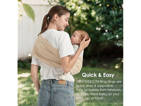 MISSWISDOM Baby Wrap Ring Sling