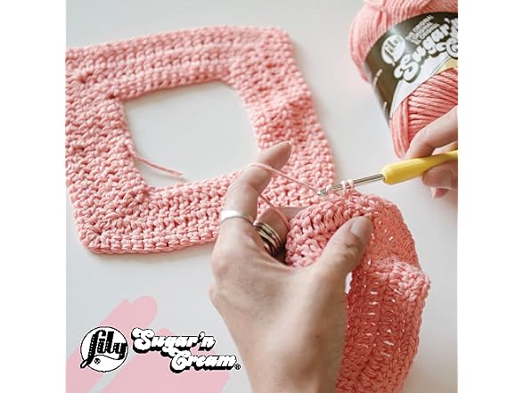 Lily Sugar'N Cream Hot Green Yarn - 6 Pack