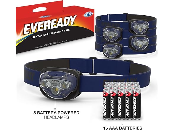 Eveready LED Headlamps Pro200 5PK