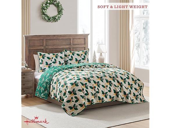 Hallmark Hallmark - King Quilt, 3-Piece Holiday Q