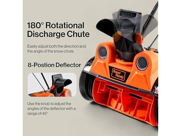 SuperHandy Electric Snow Thrower - Corded