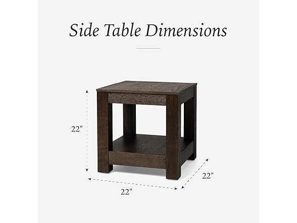 Maven Lane 22" Paulo Side Table