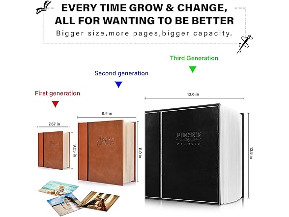 Safedealshop Magnetic Self-Stick Photo Album