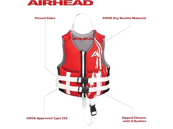 Airhead Children's Life Jacket, 30-50lbs