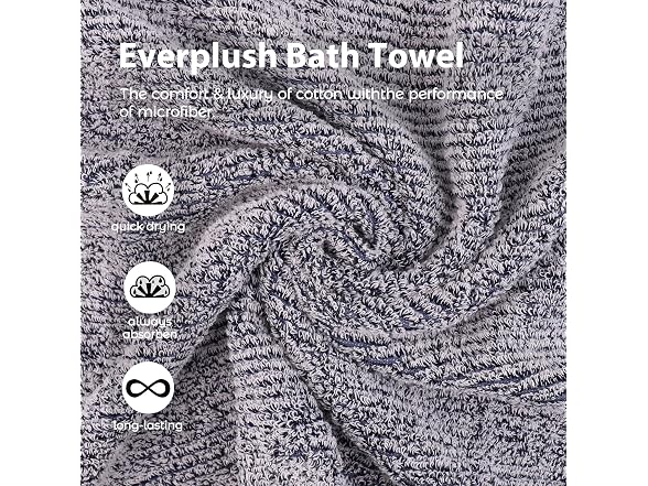 Everplush Youth Style Luxury Bath Towel (30x56in)