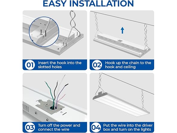 CINOTON 210W LED High Bay Light 2-Pack