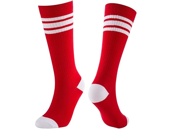 NEVSNEV Knee  Tube Socks 3 Pair 10-15 Years