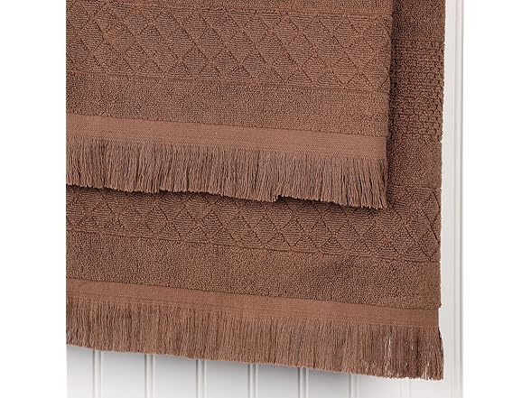 Superior 3PC ROLLA Bath Towels, Chocolate