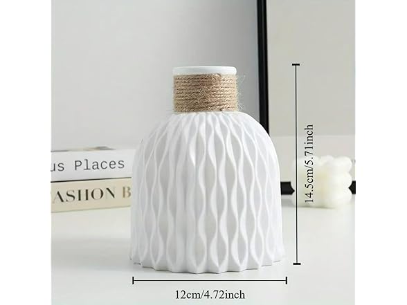 Pineapple Patterned Plastic Vase
