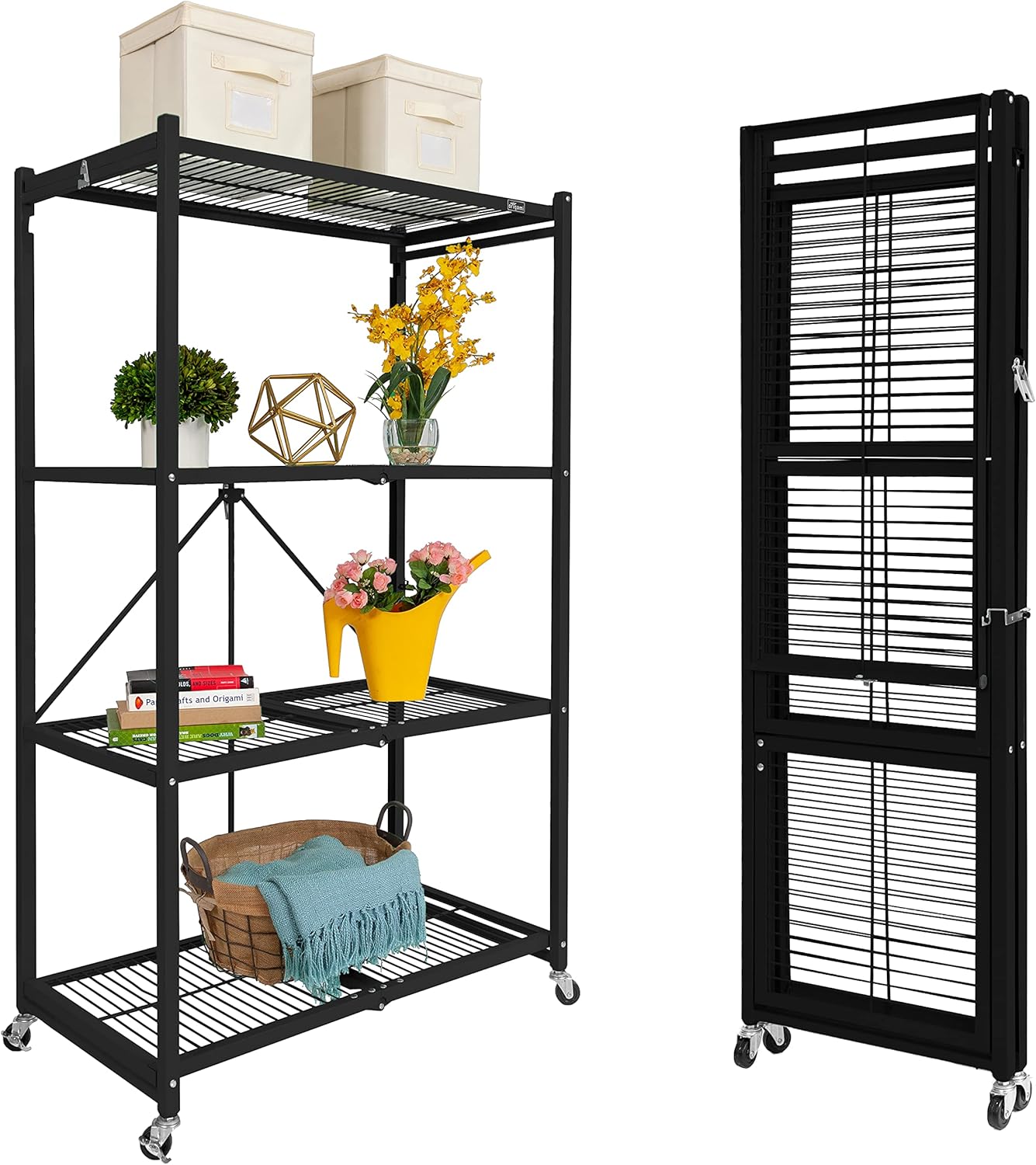 Origami R5 4-Shelf HD Folding Storage Rack - Gallery 10