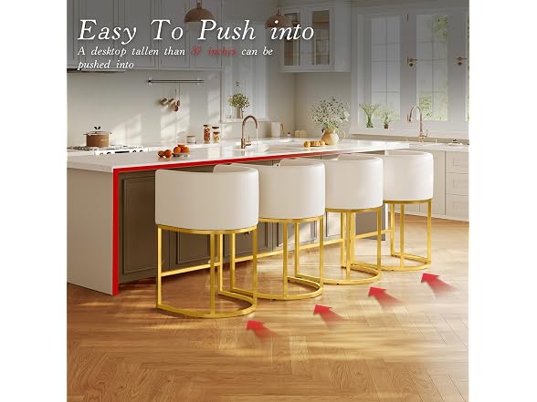 LVHOMLAX B0DKC14K5B Set 1Barstool, Off White Linen (Open Box)