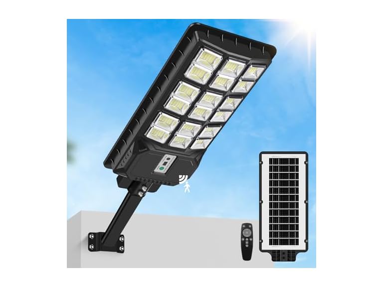 TOWPONICS 904-M-1 6000W Solar Street Lights, 1-pack