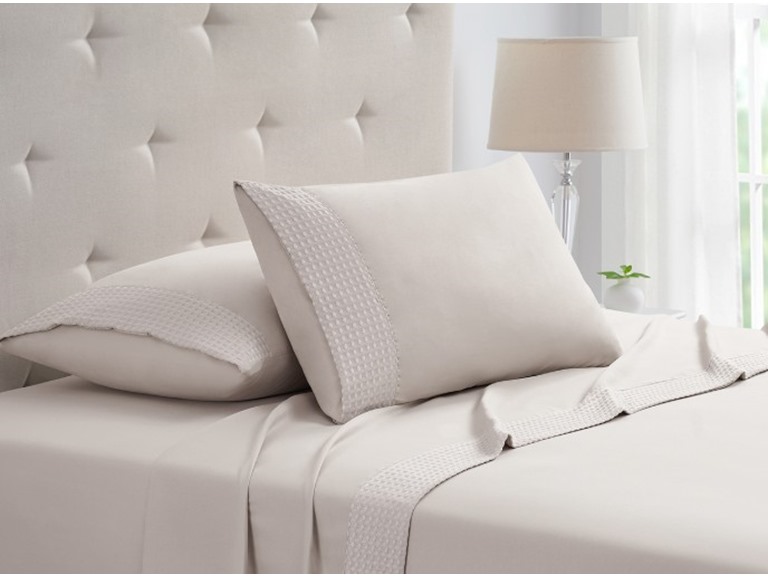 Rayon From Bamboo 4Pc 1800 Count Waffle Hem Sheet Set - Gallery 18