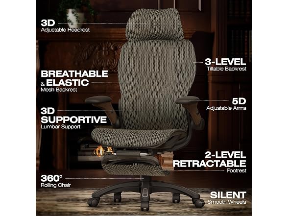 ELABEST X100 X100 Ergonomic Office Chair (Coffee Break) Co